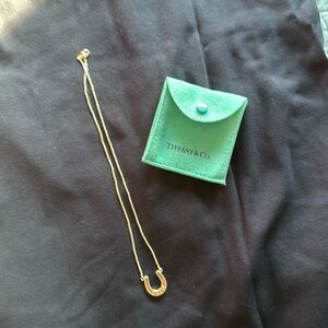 Tiffany & Co silver horseshoe necklace